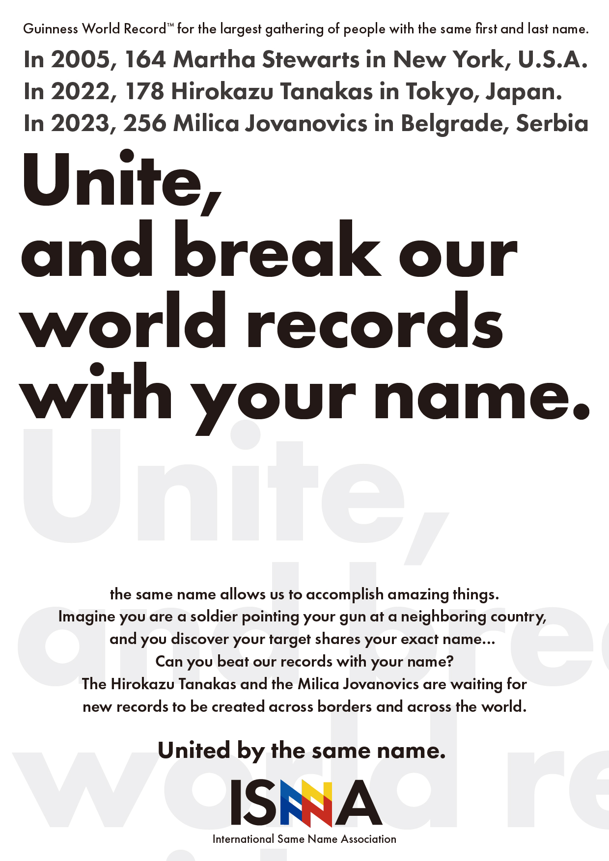 International Same Name Association International Same Name